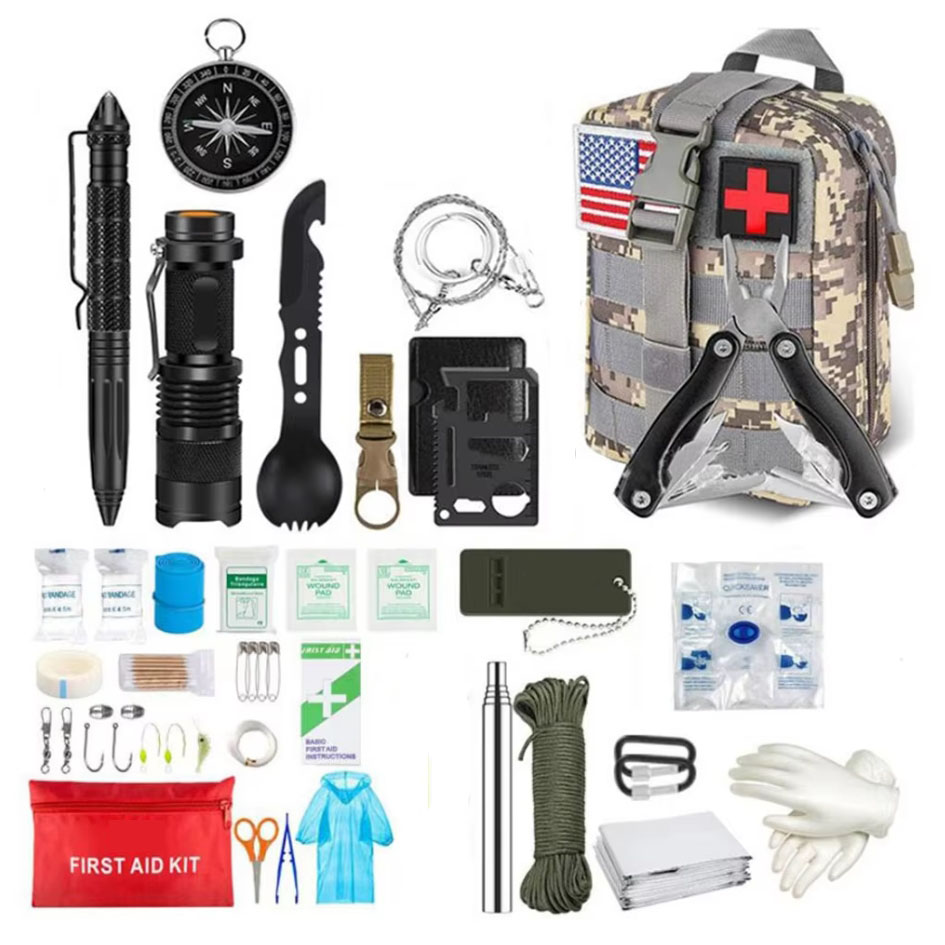 Outdoor Adventure Gear - Kit de primeiros socorros de sobrevivência