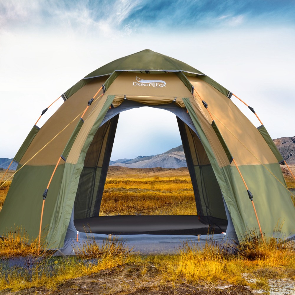 Outdoor Adventure Tent - Desert & raposa 3-4 pessoa cúpula