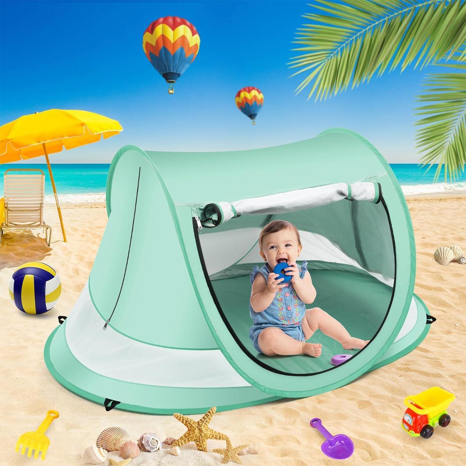 Outdoor Adventure Tent - Tenda de praia infantil, proteção UV,