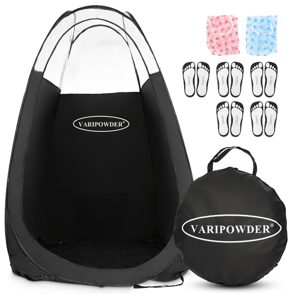 Outdoor Adventure Tent - Tenda Portátil Preta para Bronzeamento a