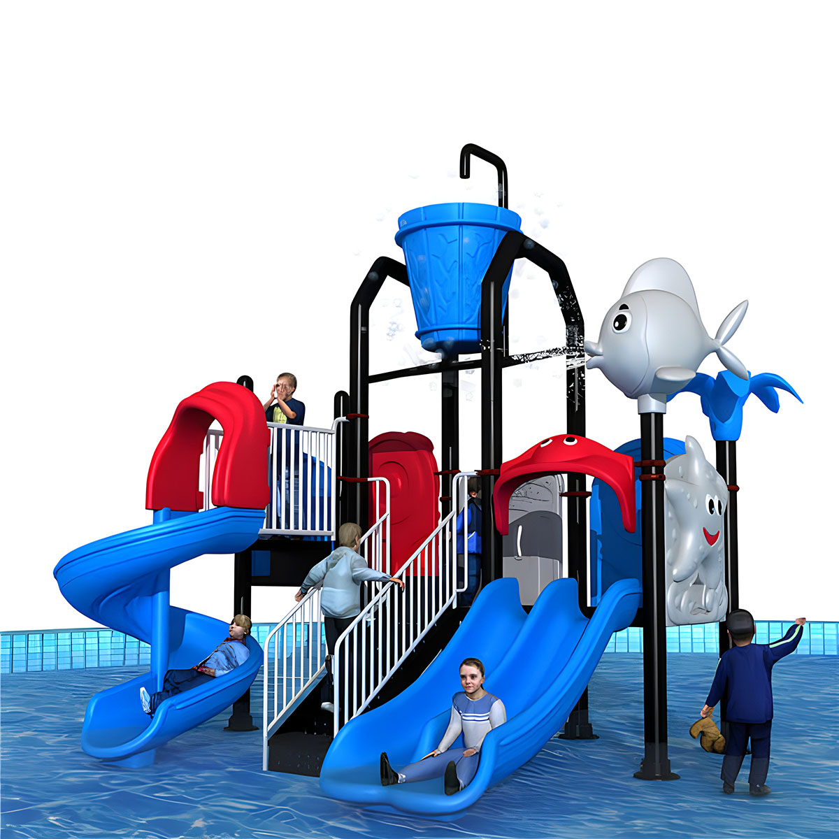 Outdoor Adventure Resorts - Aventura aquática comercial crianças corrediça de