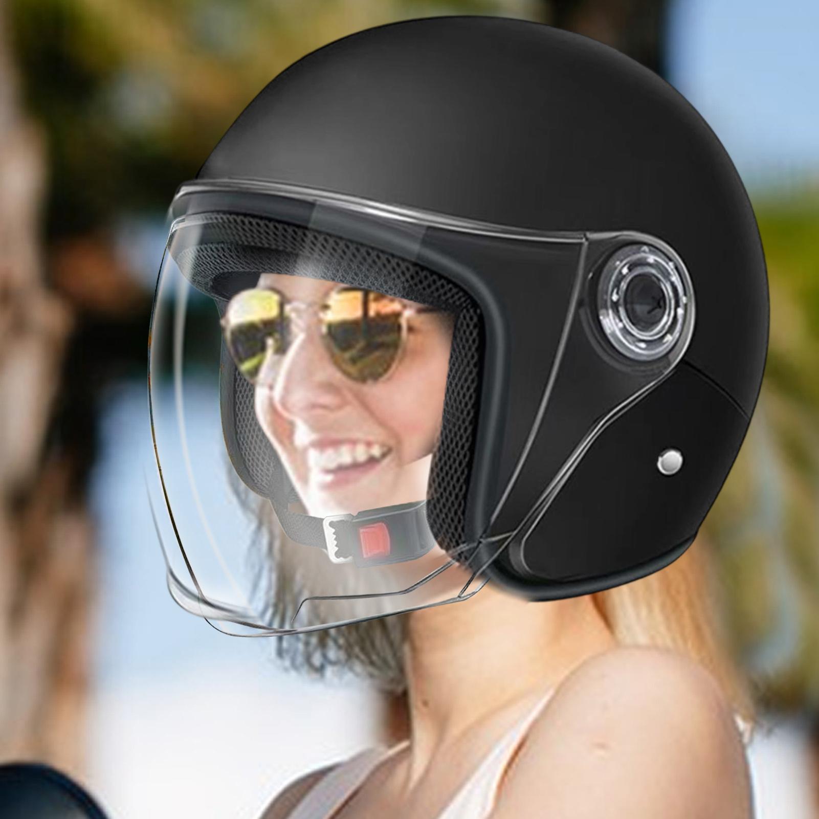 Outdoor Adventure Gear - Capacete leve para motocicleta, meia face,