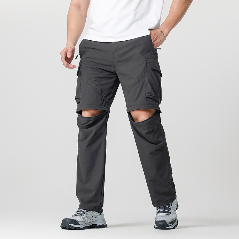Outdoor Adventure Gear - Calça conversível de caminhada cargo masculina,