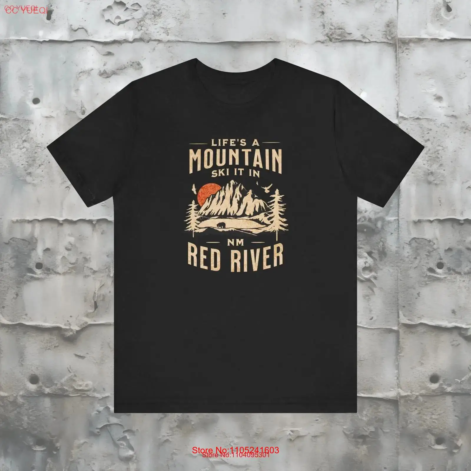 Outdoor Adventure Resorts - Camiseta de Esqui na Montanha Red