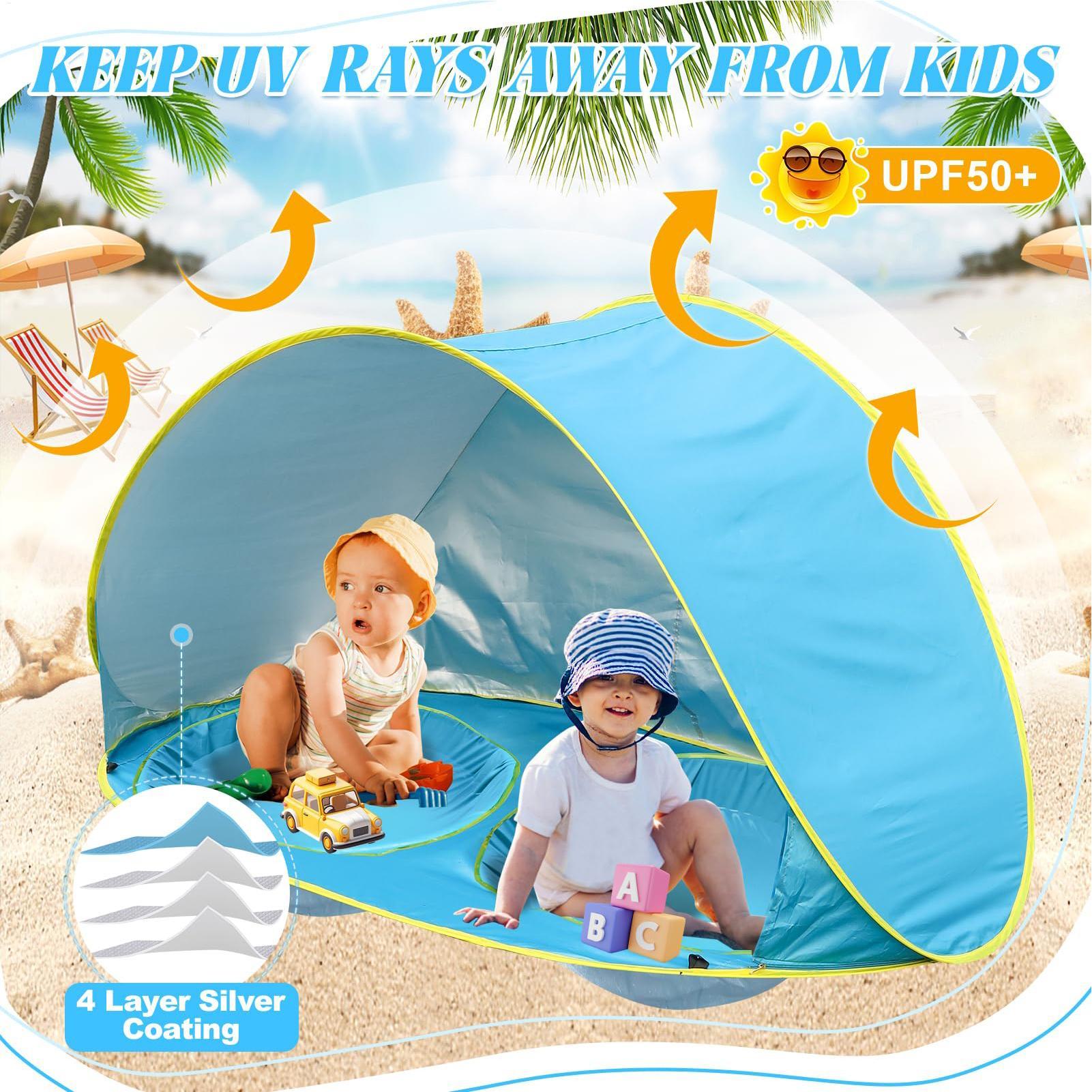 Tenda de praia infantil com pi - Outdoor Adventure Tent avaliação e preço