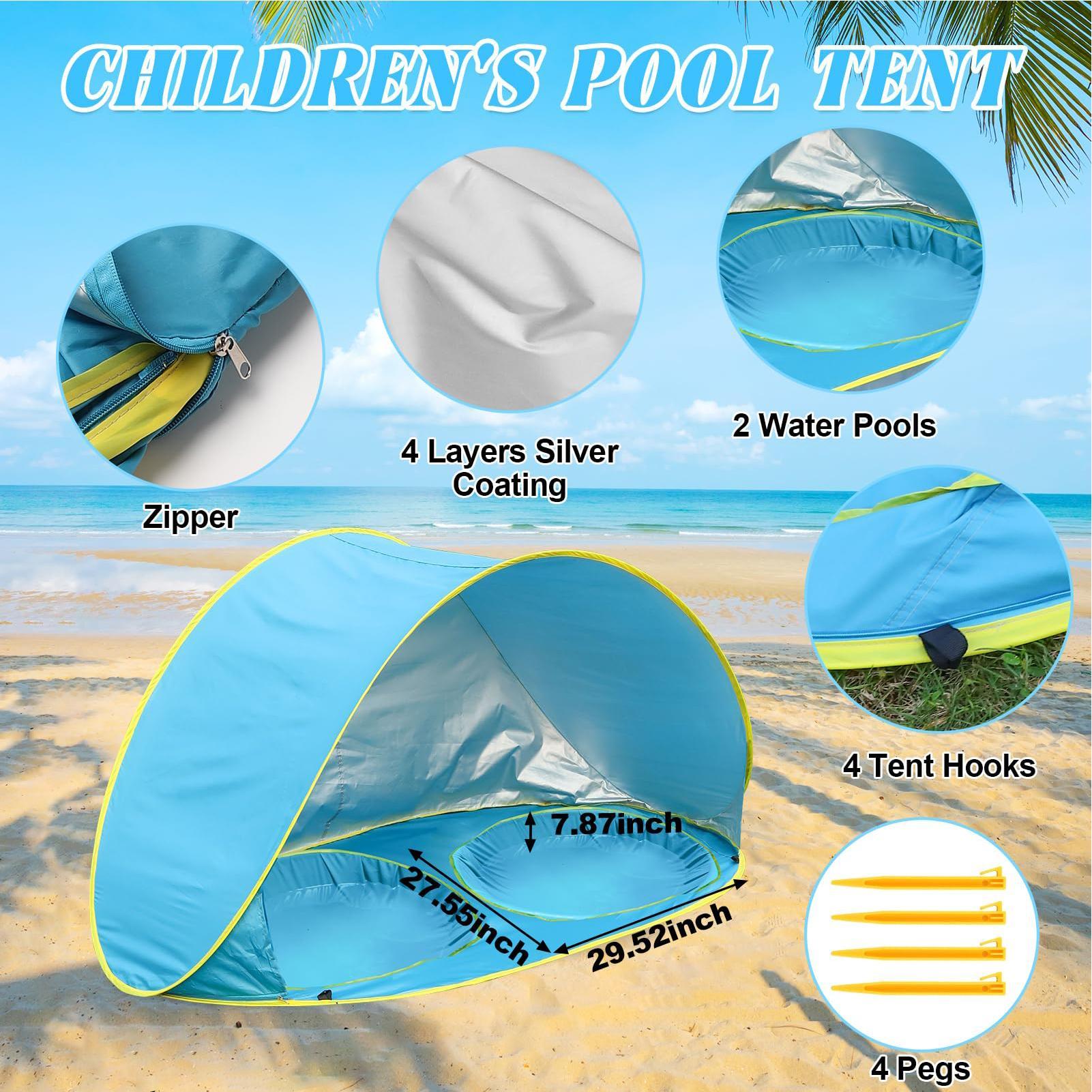 Tenda de praia infantil com pi - Outdoor Adventure Tent avaliação e preço