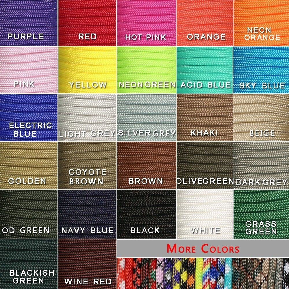 1 pçs 550 paracord pára-quedas - Paracord 550 Feet avaliação e preço